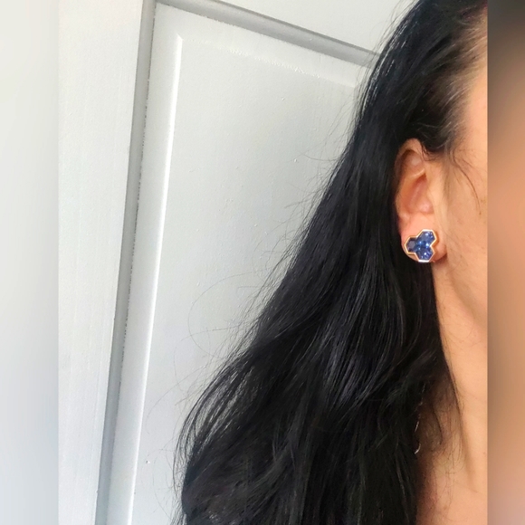 Vintage Swarovski S.A.L Honeycomb Hexagon Earrings - Picture 11 of 13